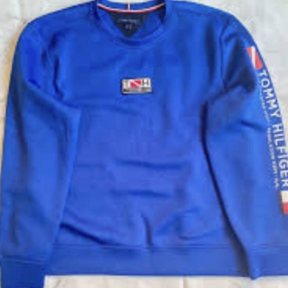 Tommy Hilfiger men's medium dive team crewneck sweater - Picture 2 of 3
